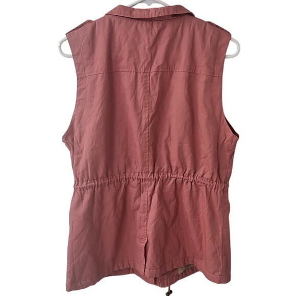 C'Esttoi Mauve Faux Fur Lined Sleeveless Vest/Jacket - Medium - Picture 2 of 9